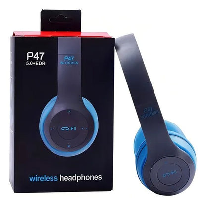 Audifonos Inalambricos Bluetooth P47 Radio MicroSD Manos Libres Video Conferencia