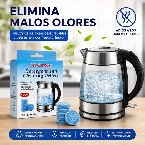 12 Pastillas Limpiadoras Antisarro Hervidor Cafetera