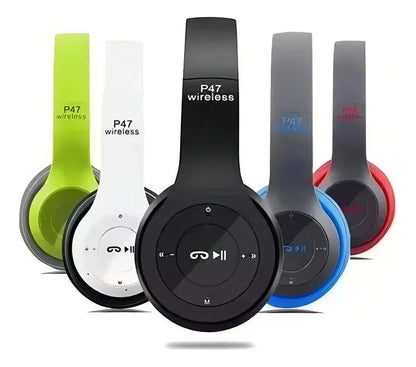 Audifonos Inalambricos Bluetooth P47 Radio MicroSD Manos Libres Video Conferencia