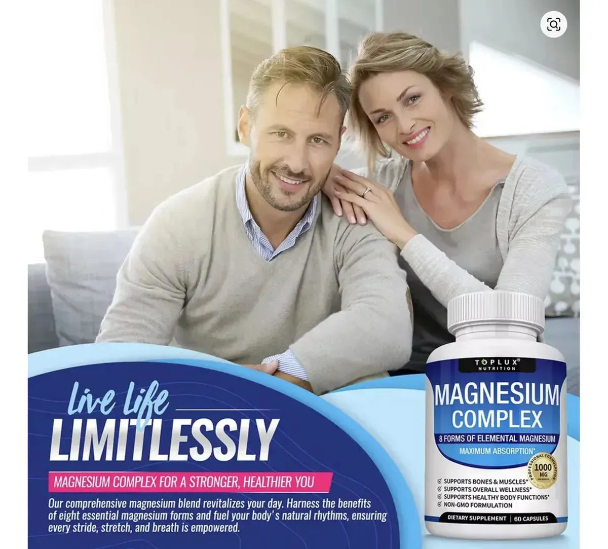 Magnesium Complex | 60 capsulas Premium