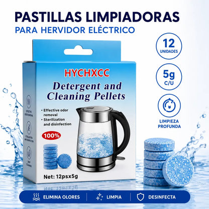 12 Pastillas Limpiadoras Antisarro Hervidor Cafetera