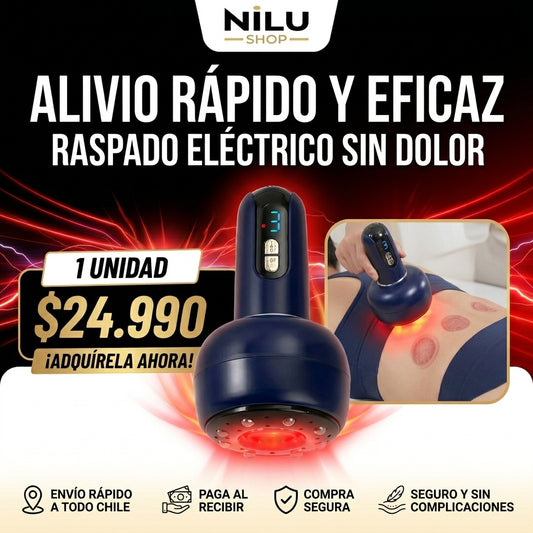 AliviaThermo Pro™ - Masajeador de Ventosa, Calor e Infrarrojo