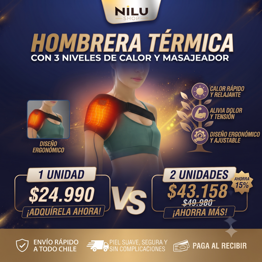 Hombrera Ortopédica Térmica Calentador Hombros Masajeador