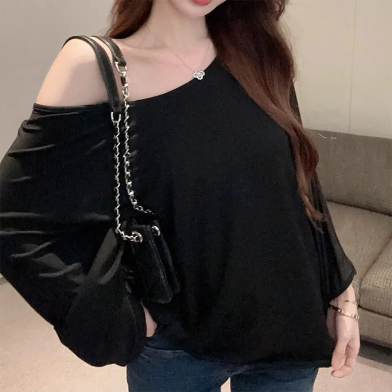 Solid Oversized T-shirt for Women