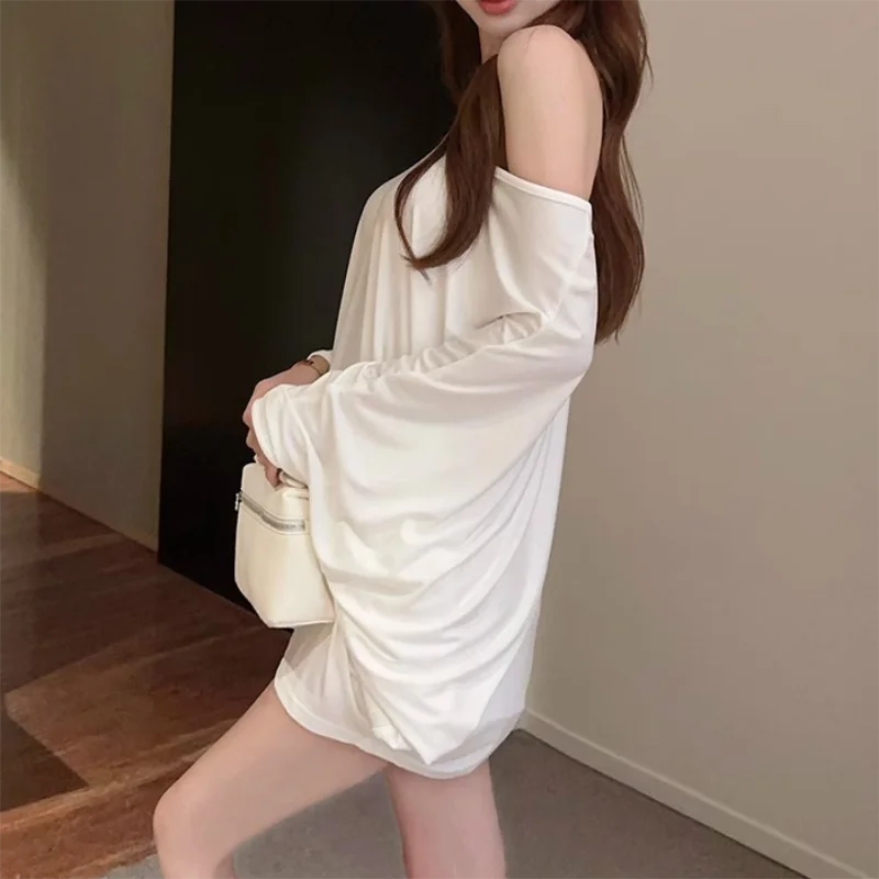 Solid Oversized T-shirt for Women