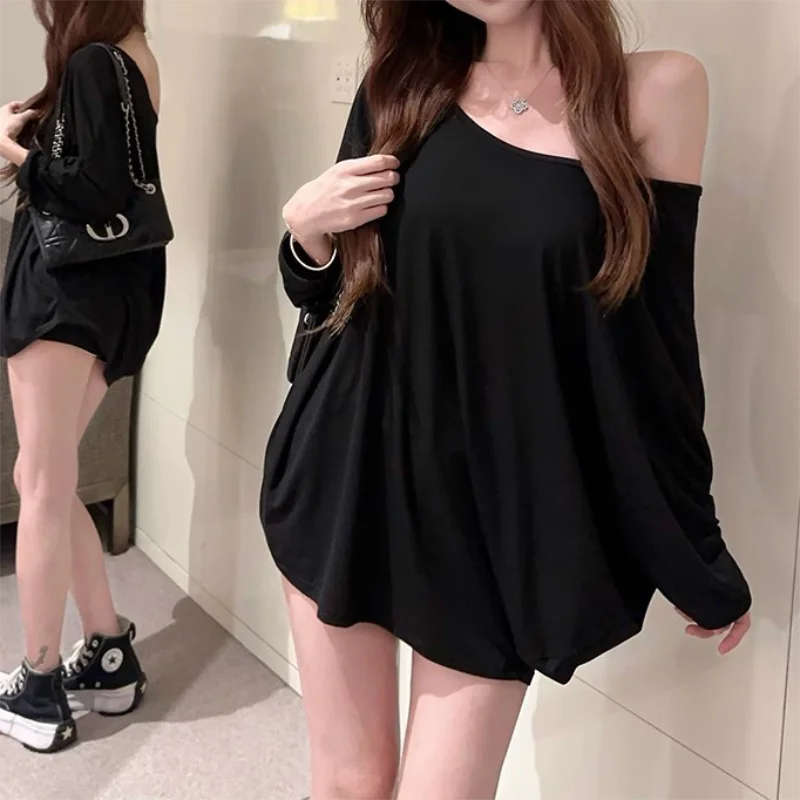 Solid Oversized T-shirt for Women