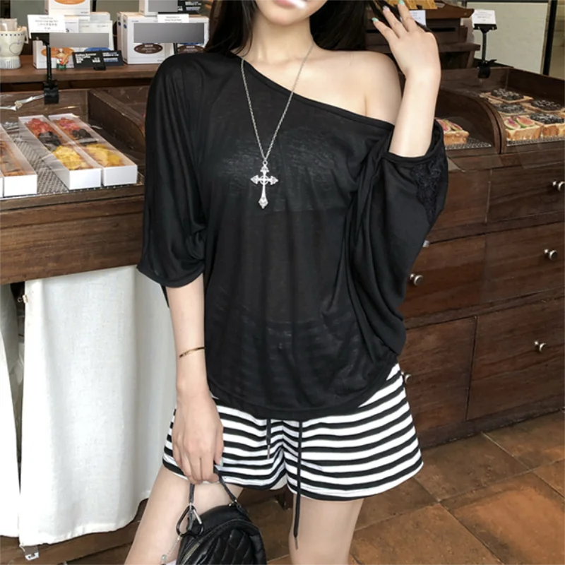 Camiseta casual oversize para mujer