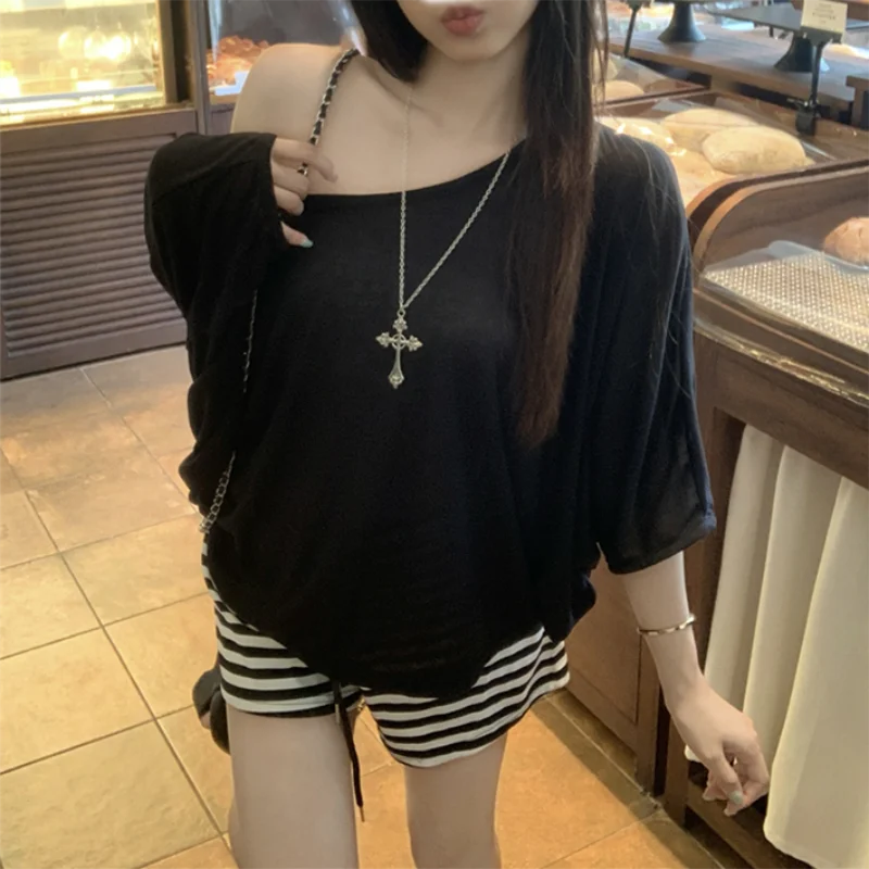 Camiseta casual oversize para mujer