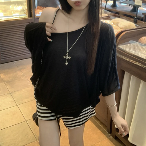 Camiseta casual oversize para mujer