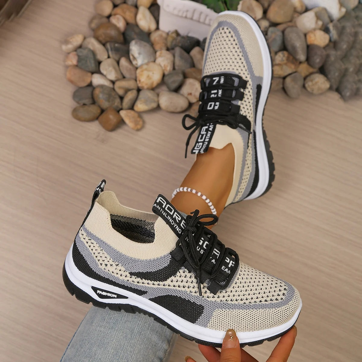 Zapatillas Bicolor con Cordones