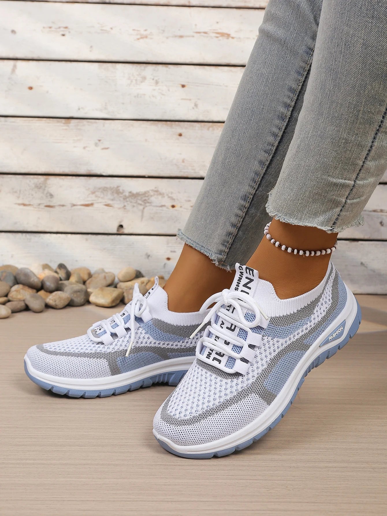 Zapatillas Bicolor con Cordones