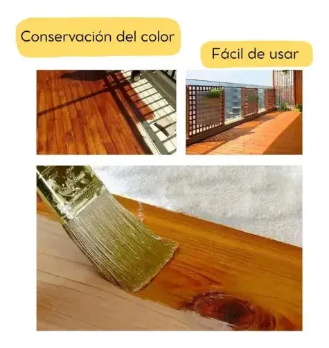 Cera Barniz Petrificante Sellador De Madera Acabado Natural 1kg