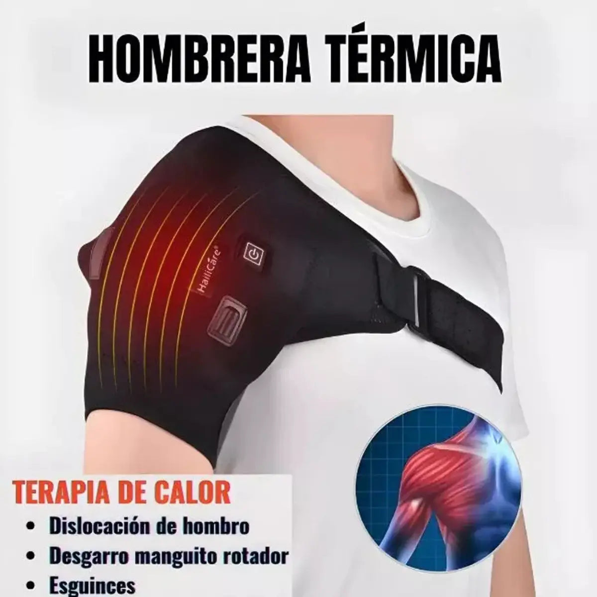 Hombrera Ortopédica Térmica Calentador Hombros Masajeador